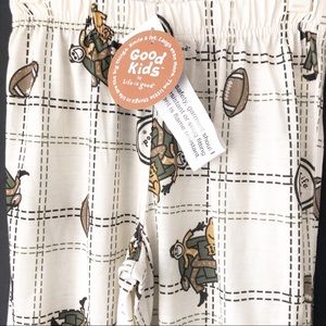 LIFE IS GOOD 🎉🎉 HP 🎉🎉 FOOTBALL 🏈 Pajama PJ PANTS Sleep Size 5/6 NWT‎